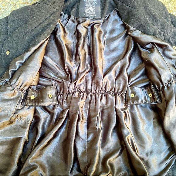 Hilary Radley New York Black Wool Blend Poncho Cape Jacket Size XS - Picture 7 of 10